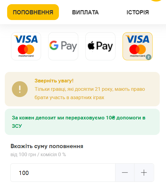 Бонус Слотс Сіті 100 фріспінів за підписку на Телеграм 6 Депозит у Слотс Сіті