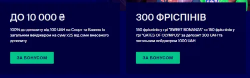 баннер вітального пакету 