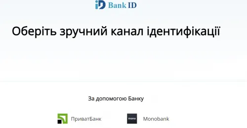 Вибір банку для верифікації