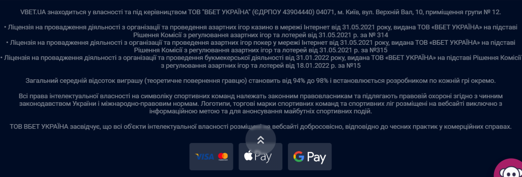 Інформація про ліцензію 