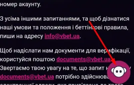 Додаток казино Вбет на Андроїд 16 Онлайн-чат