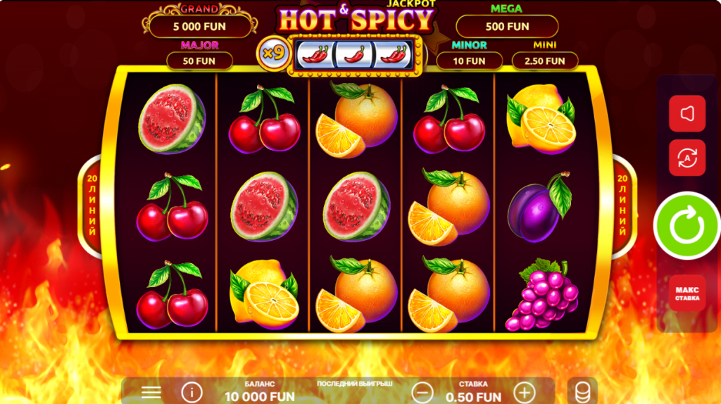 Ігровий автомат Hot and Spicy Jackpot 