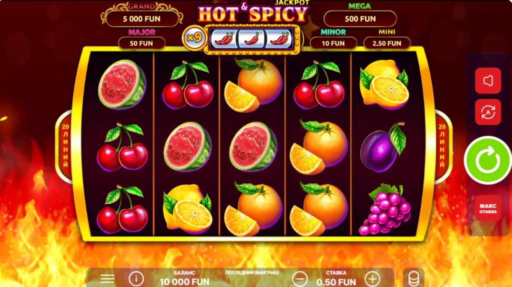 Ігровий автомат Hot and Spicy Jackpot 